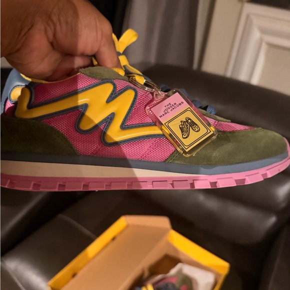 Marc Jacobs Jogger Sneakers with Pink and Yellow - Picture 4 of 8